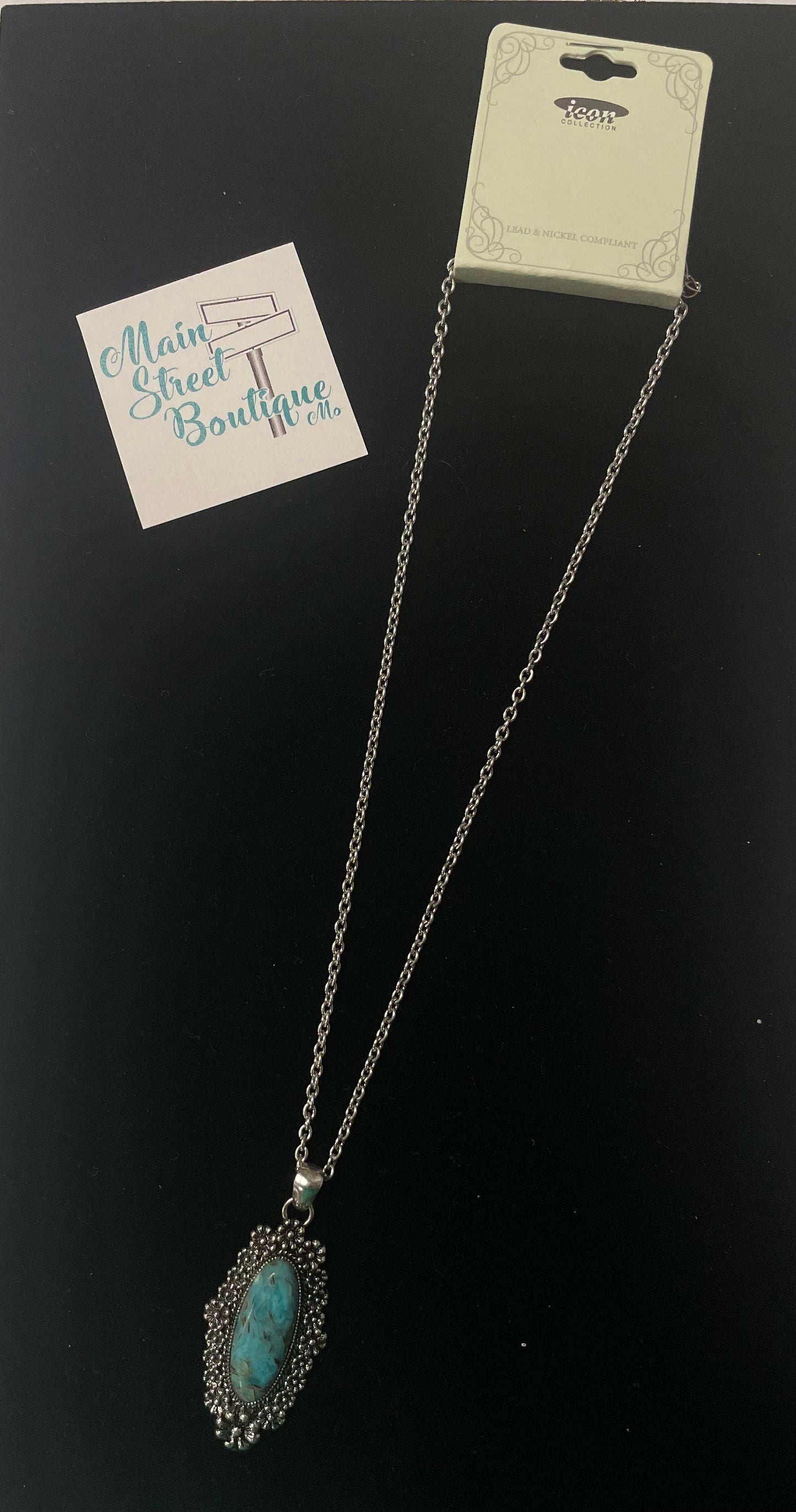 Turquoise Pendant Necklace