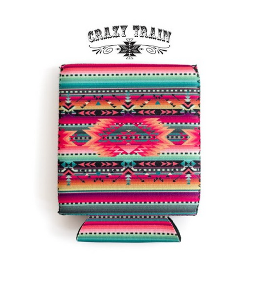 Can Coozie Bright Serape