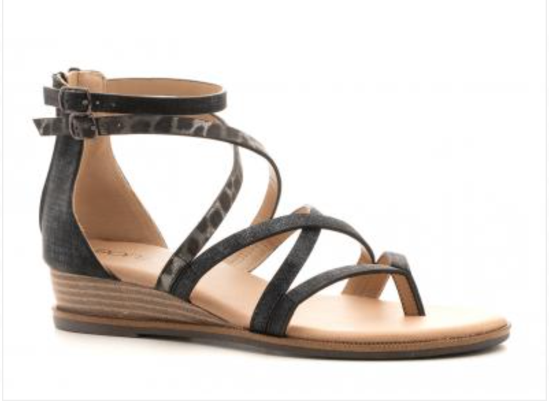 Corkys Sweet Tea Sandal - Black/Leopard