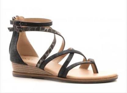 Corkys Sweet Tea Sandal - Black/Leopard