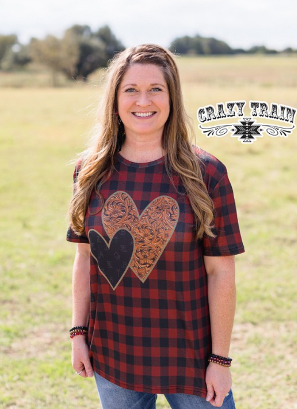 Valentwine Plaid Top