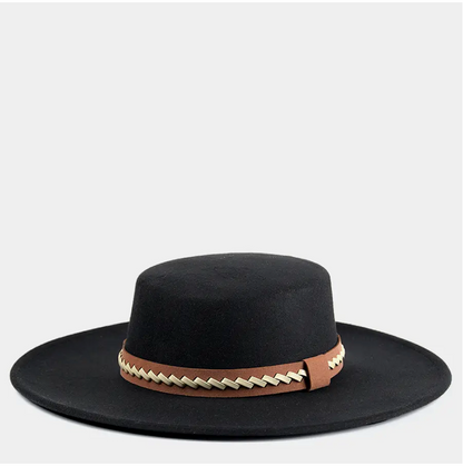 Jordan Two-Tone Trim Wide Brim Fedora