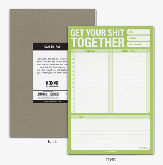 Get Your Shit Together Pad