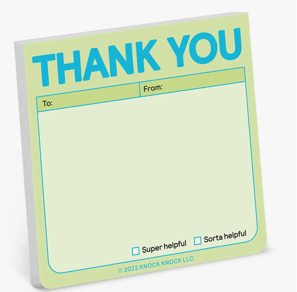 Thank You Sticky Notes (pastel)