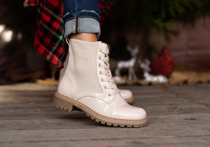 Corky’s Creep it Real Laced Boots - Cream