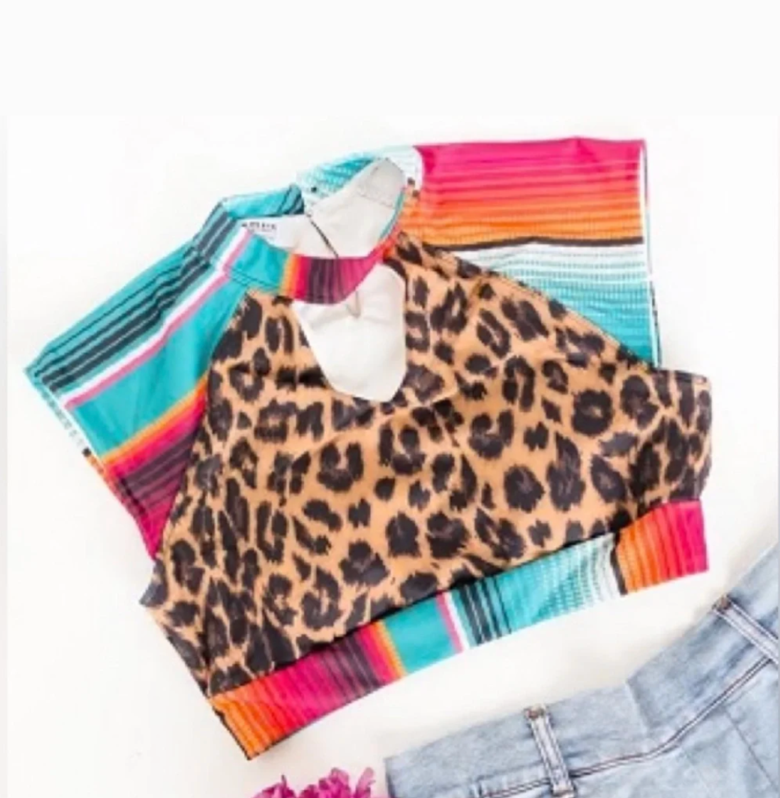 Crazy Train Swim Top Multi