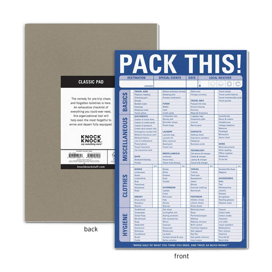 Pack This Pad
