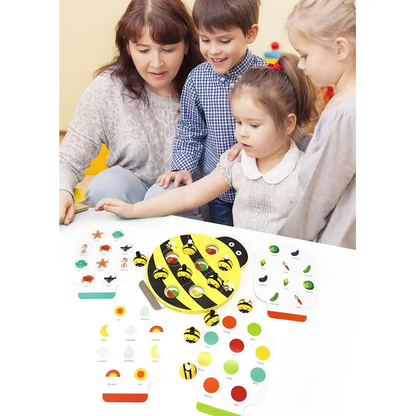 Leo & Friends Bee Memory Game – Wooden Memory Matching Game