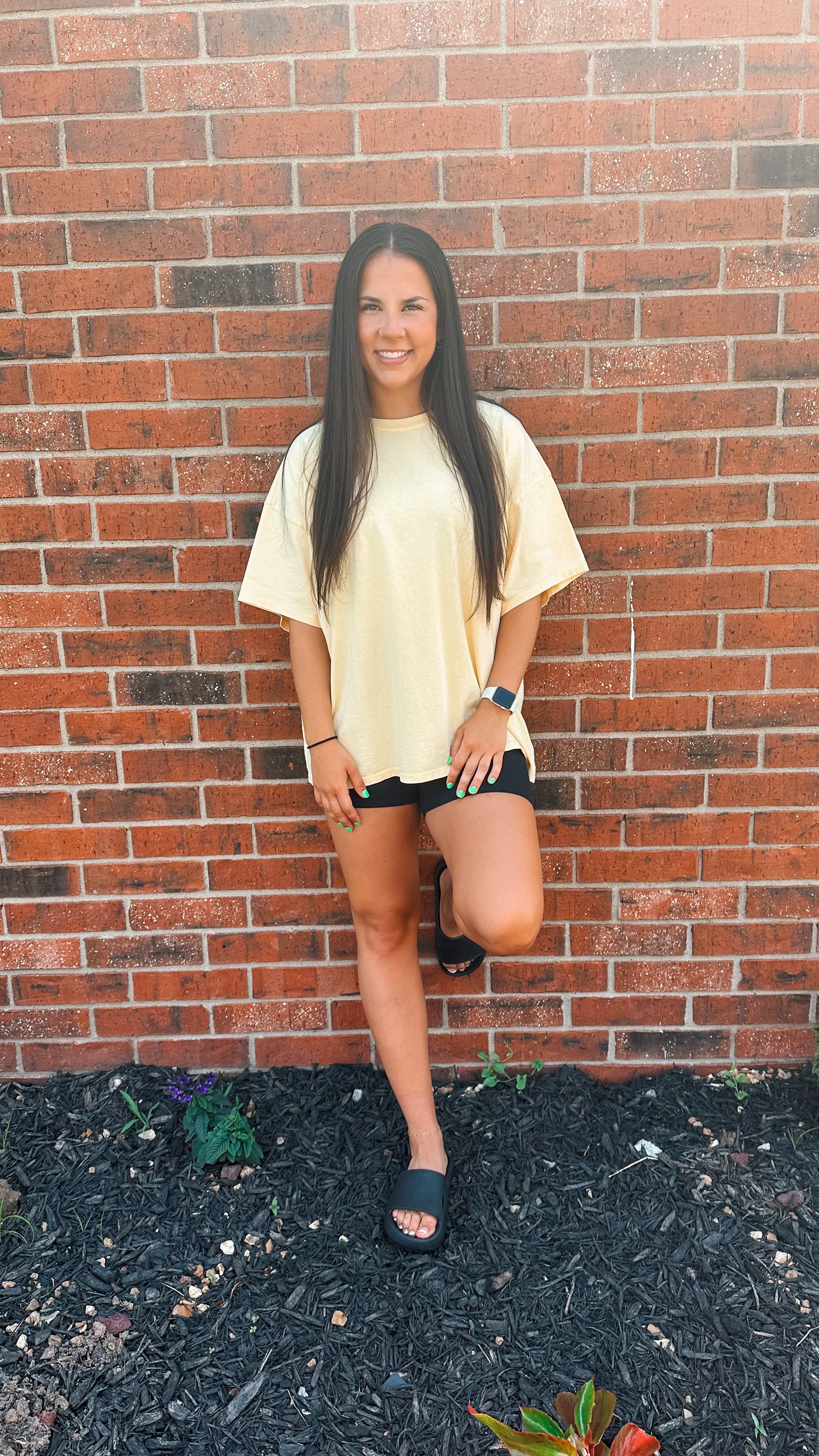 honey oversized tee