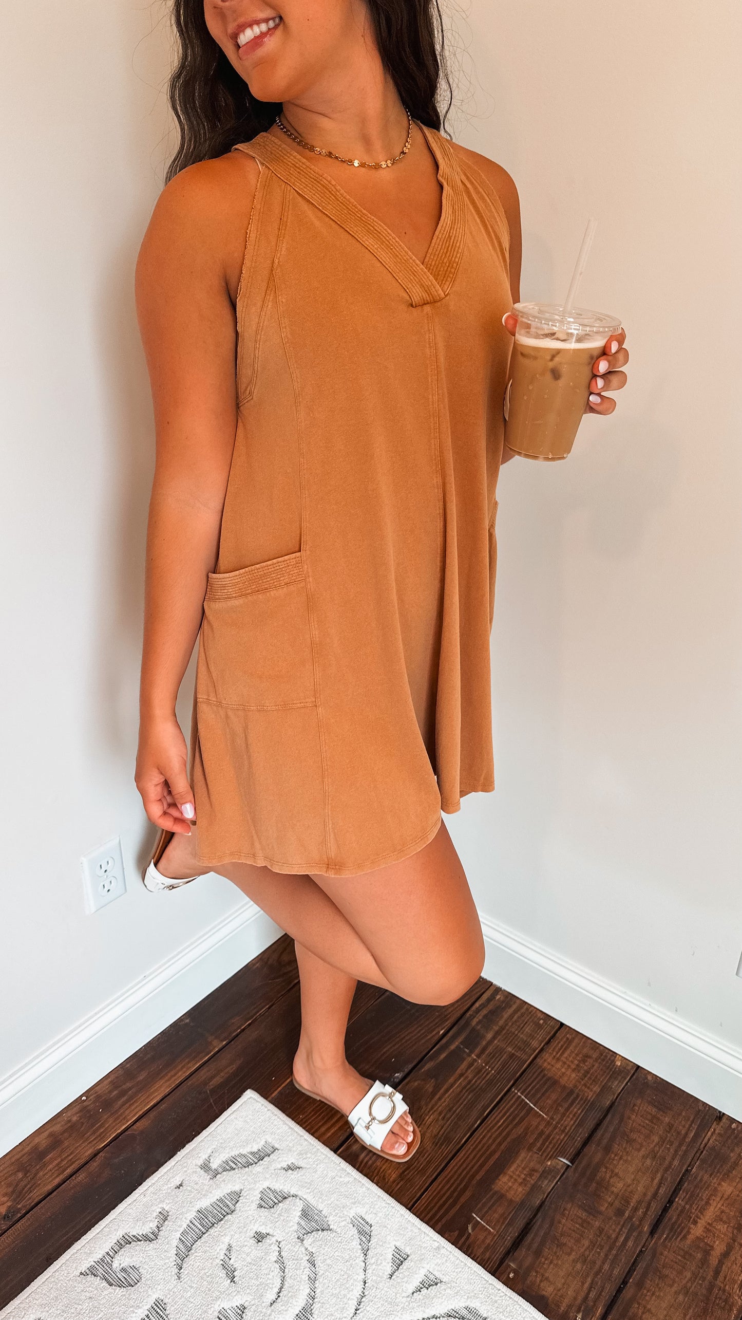 hot shot camel dress