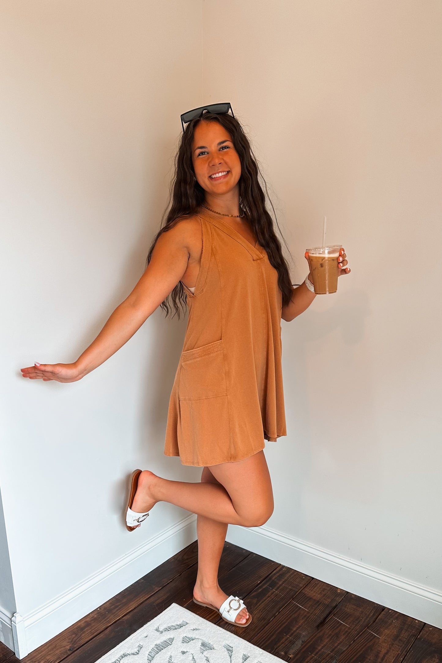 hot shot camel dress