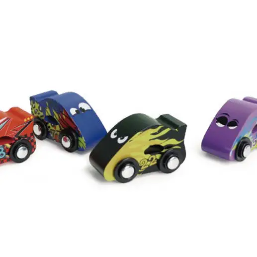 Wooden Racing Cars Set