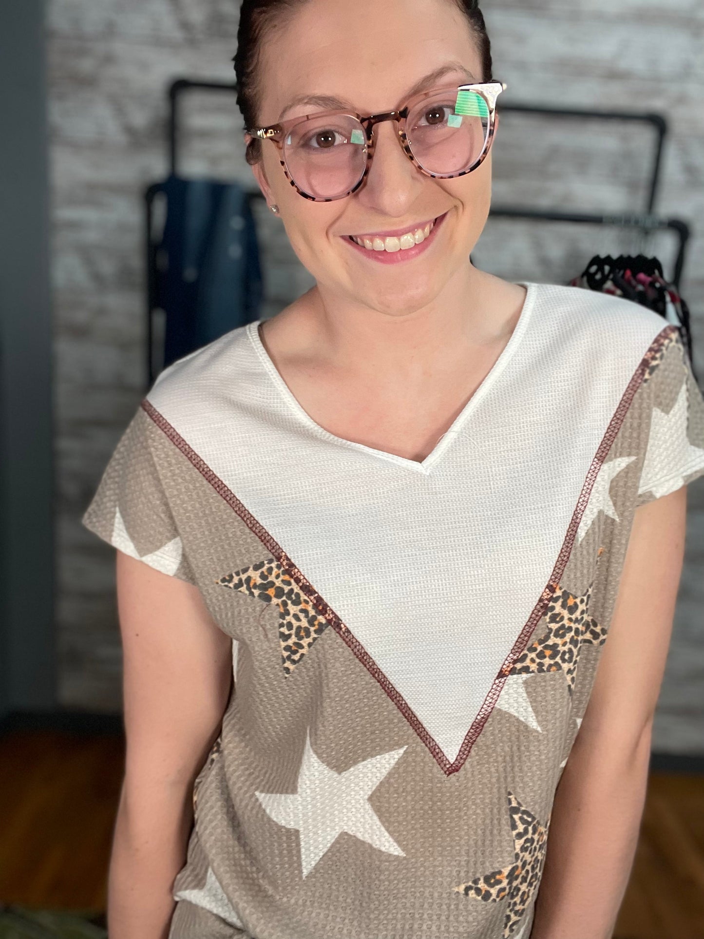 Heimish Star Chevron Top