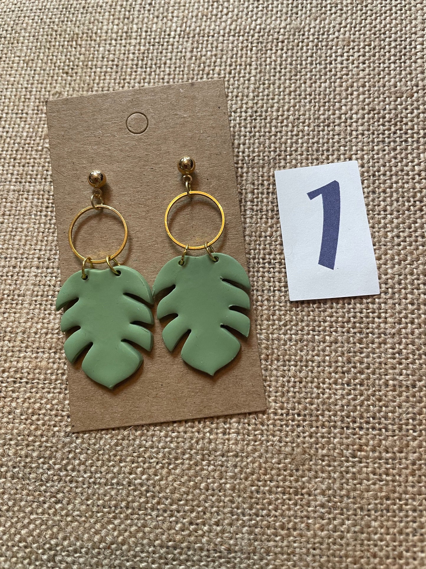 Handmade Clay Dangle Earrings