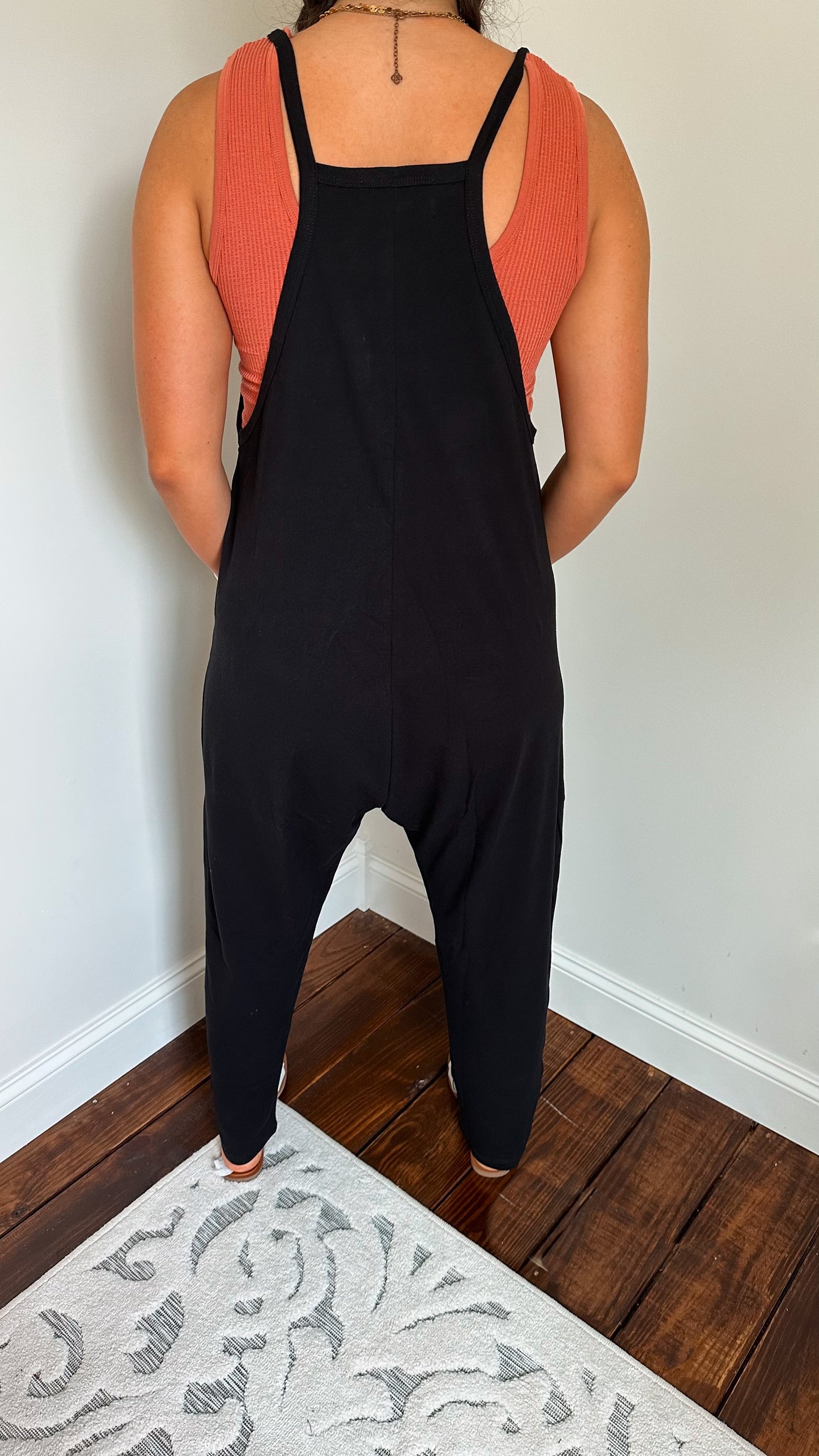 black hot shot jumpsuit