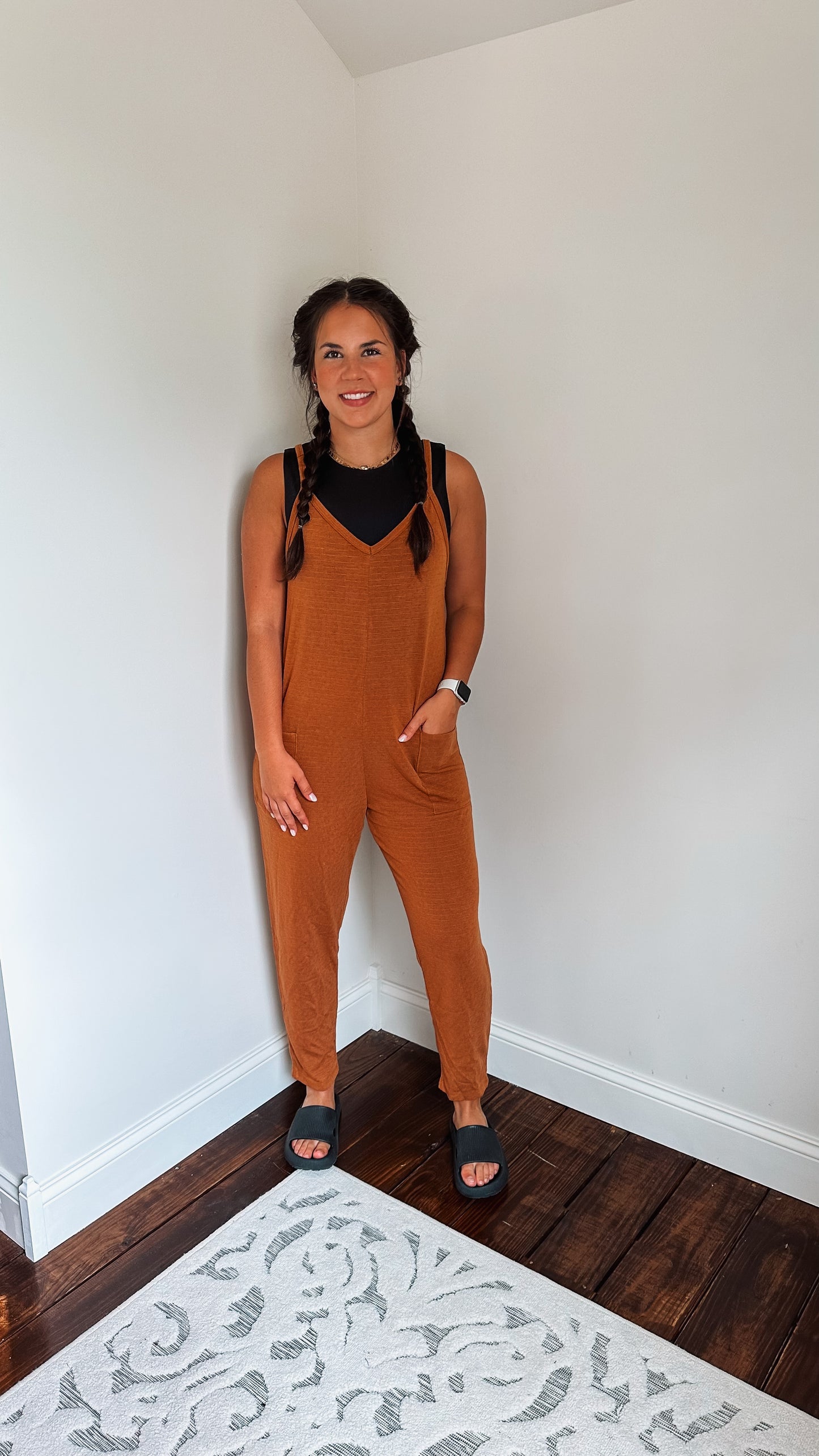 camel hot shot jumpsuit