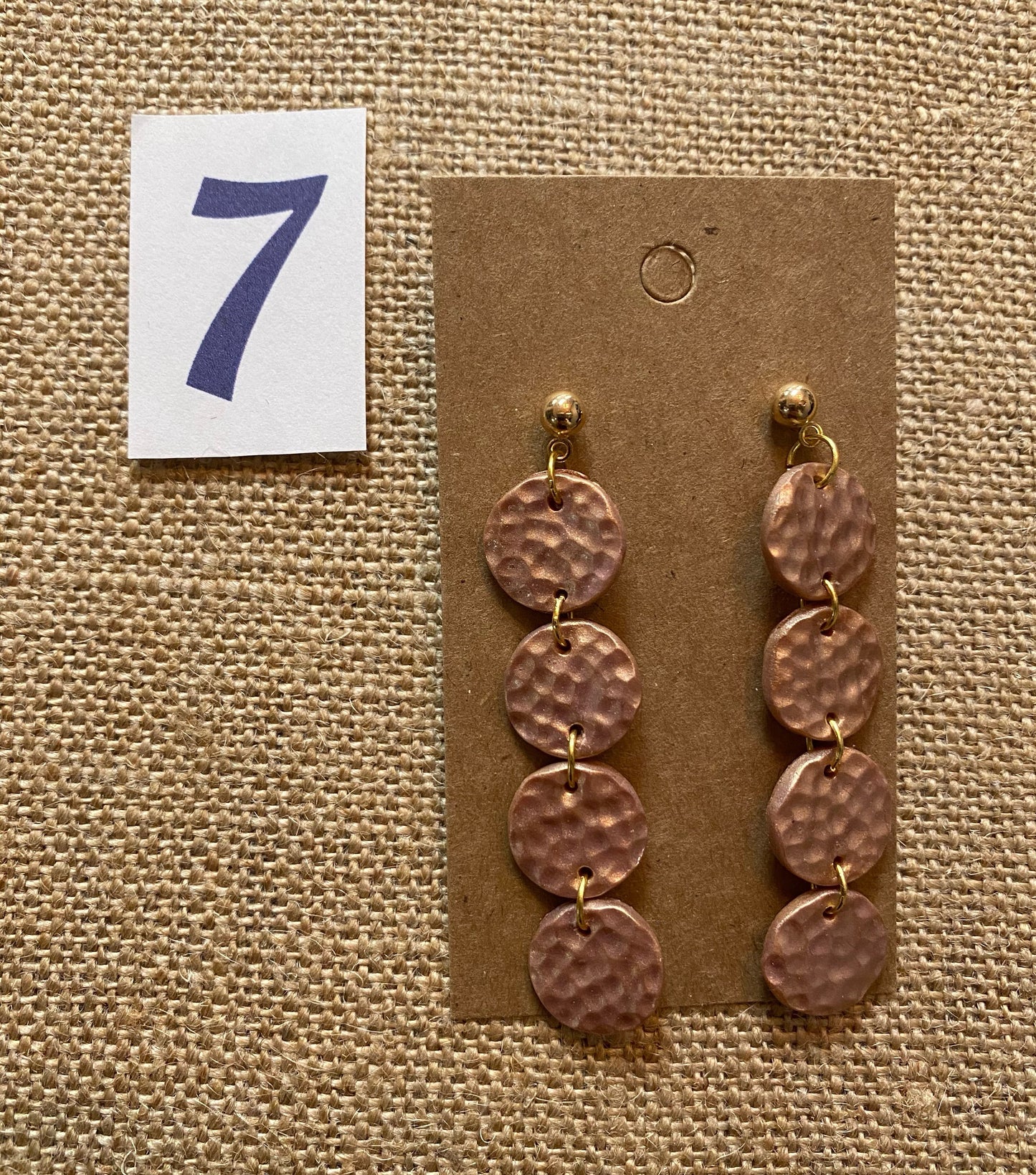 Handmade Clay Triple Dangle Earrings
