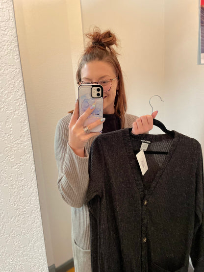 Hey Girl Hey Ribbed Pocket Cardigan