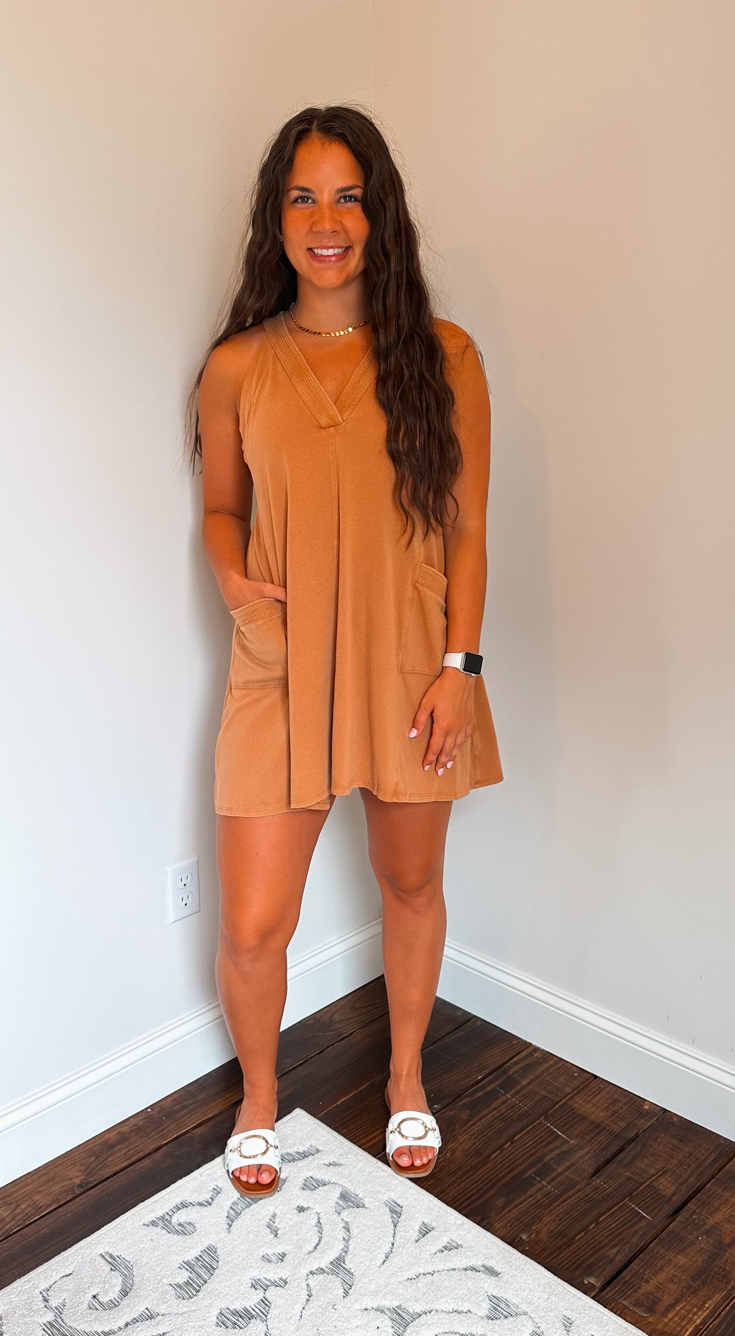 hot shot camel dress