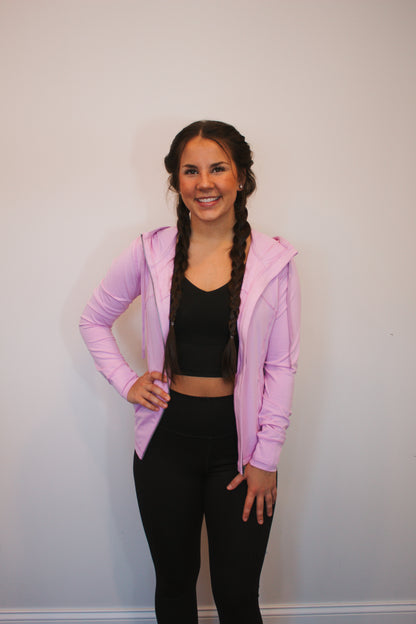 lilac athletic jacket