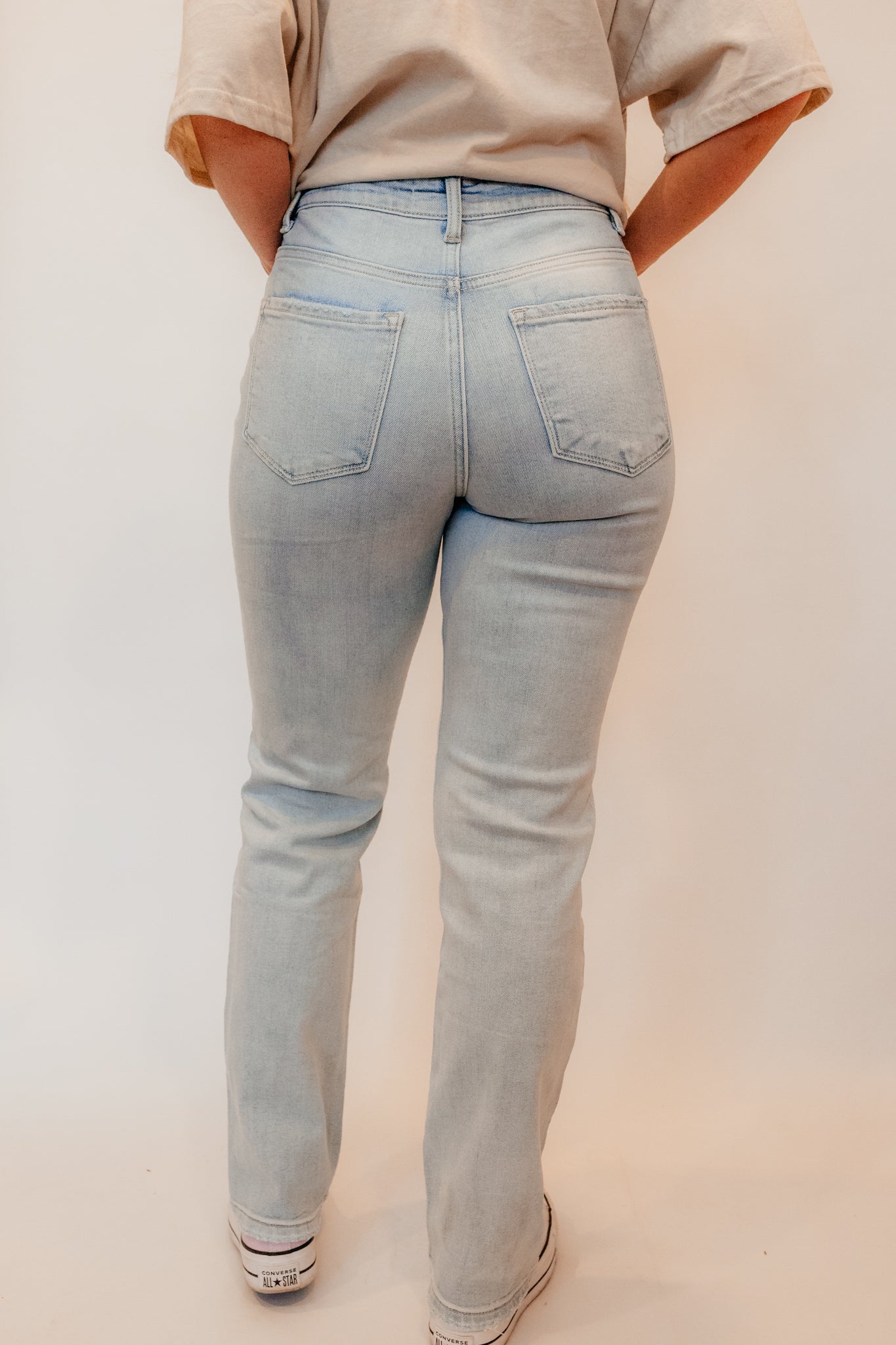 90s vintage straight stretch jeans