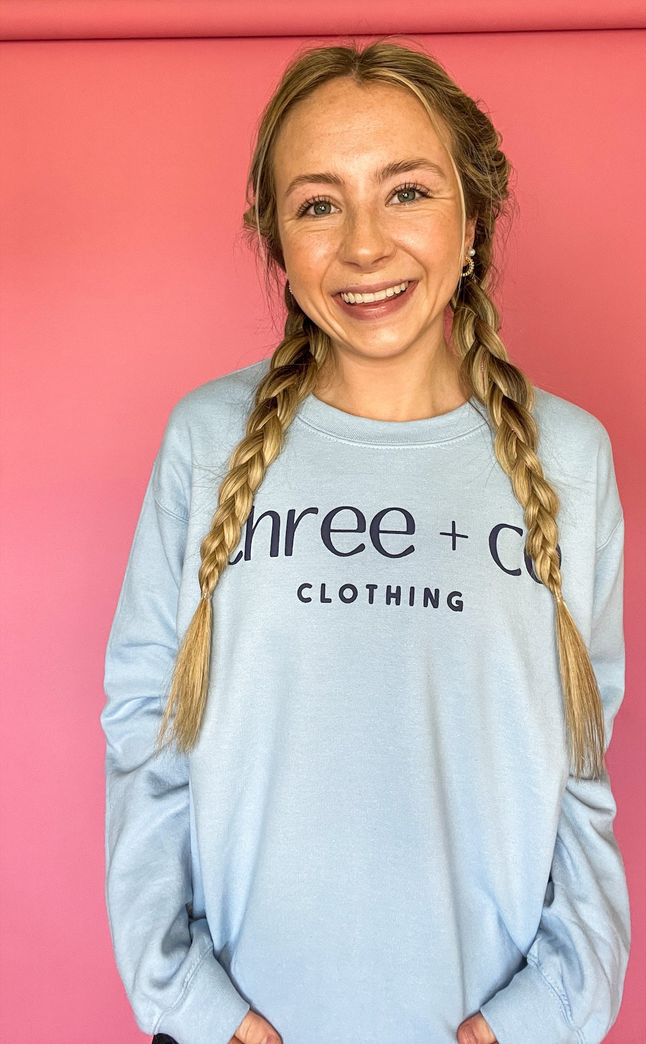 three + co sweatshirt