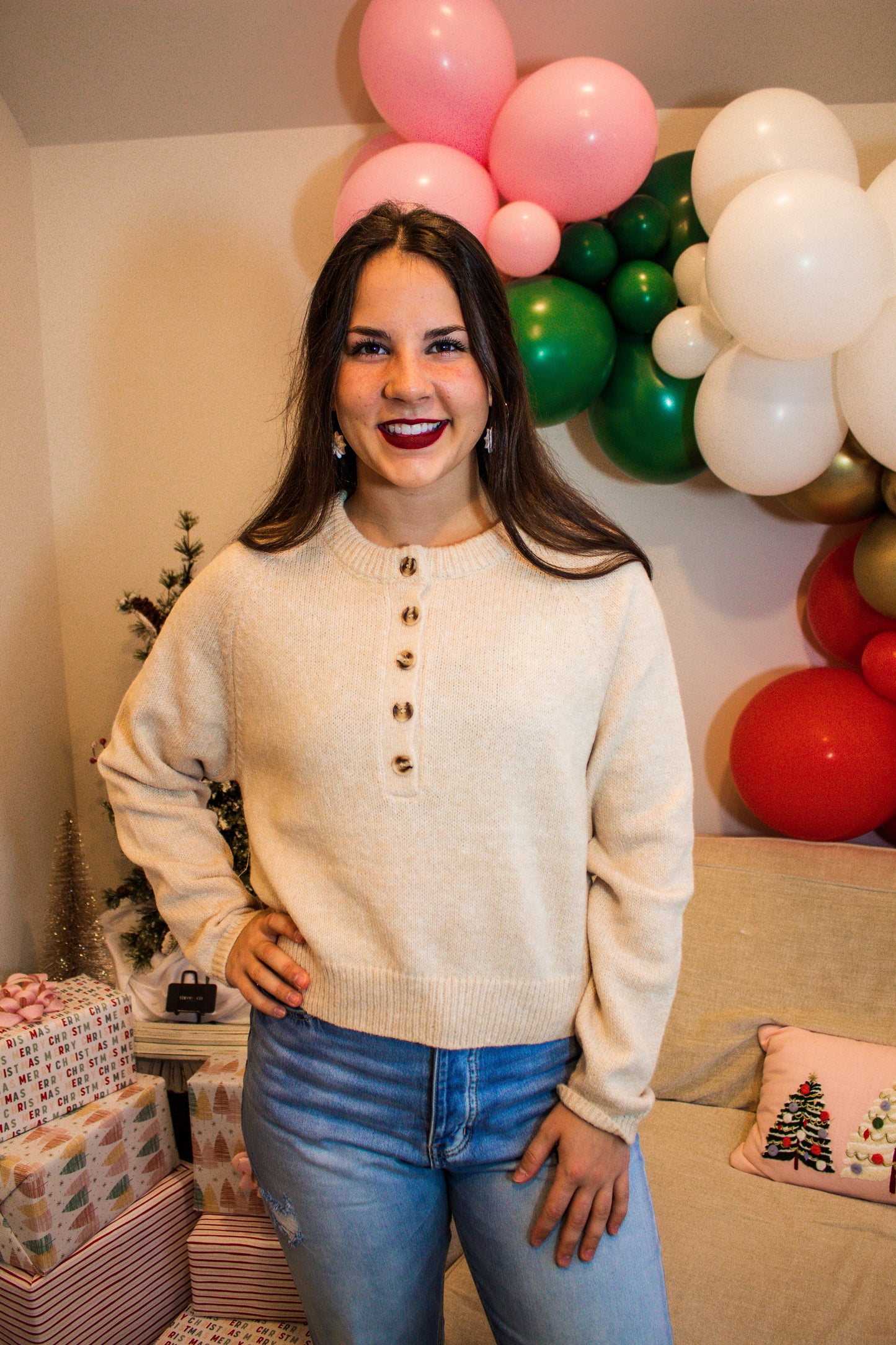 raglan sleeve casual sweater