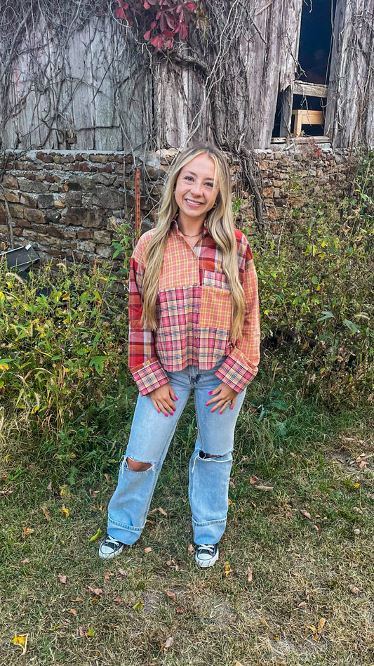 pumpkin patch flannel