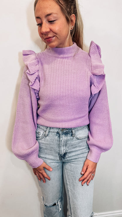 pop of color sweater